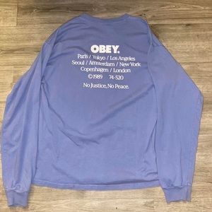 Obey No justice No peace long sleeve